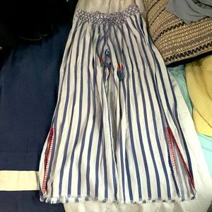 stripped bohemian pants